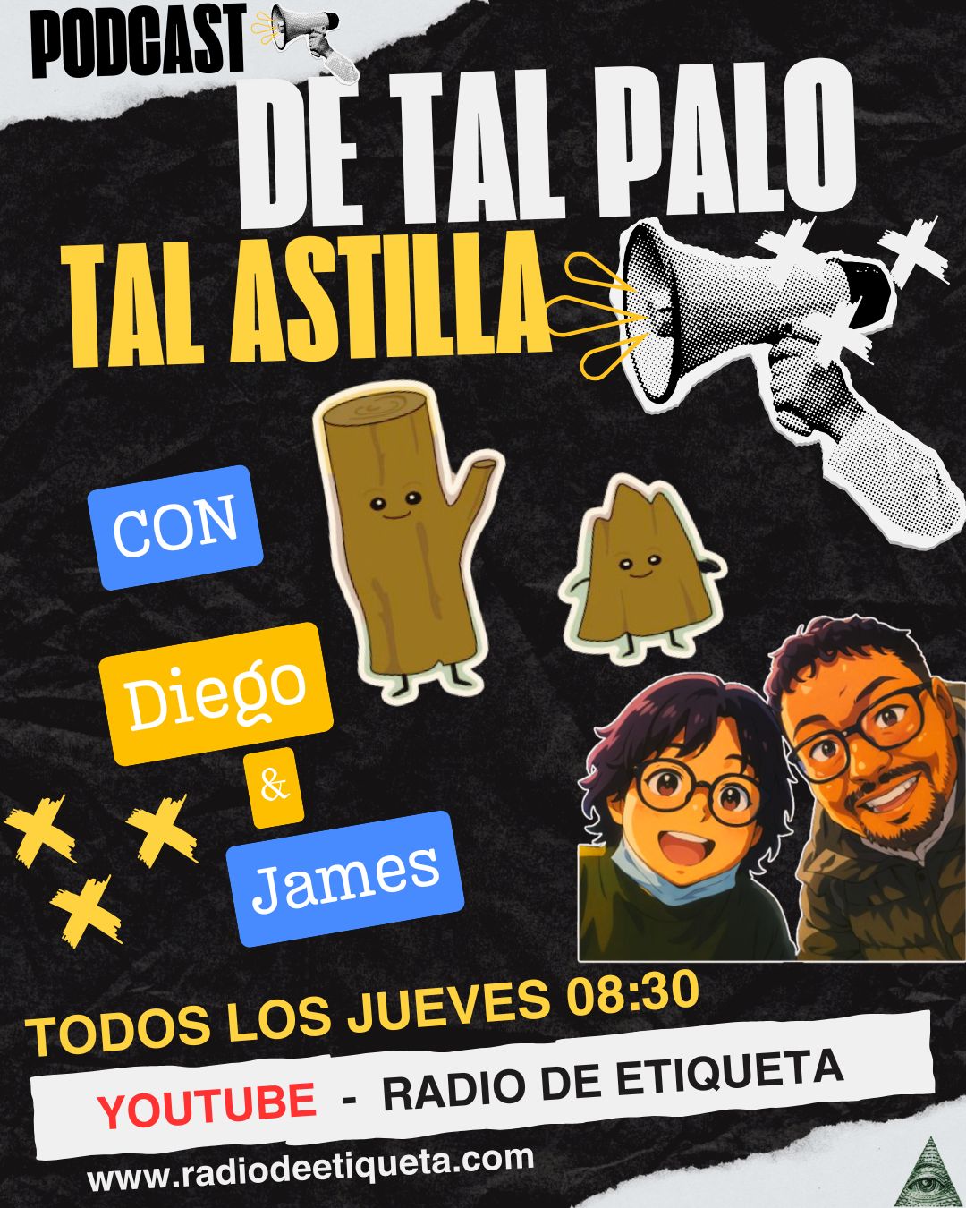 Poscast - D' Tal Palo Tal  Astilla... Diego  and James.